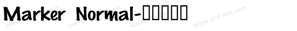 Marker Normal字体转换